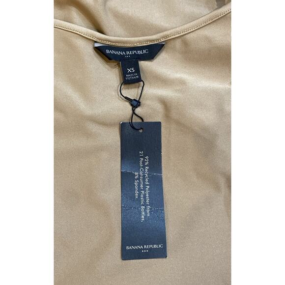 Banana Republic Satin Slip Dress Beige Size XS - Picture 5 of 7